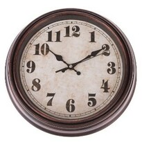 Nástěnné hodiny Rustik, pr. 30,5 cm, plast