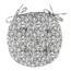 Sedák Grey Flower prešívaný okrúhly, 40 cm