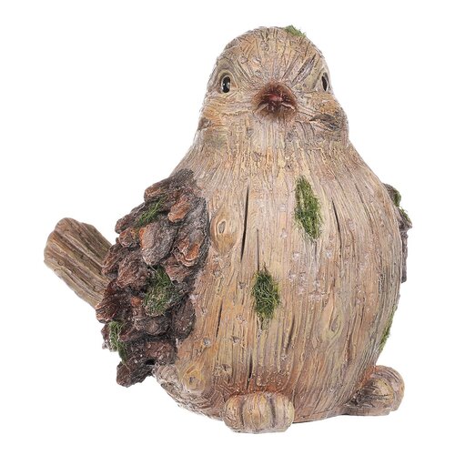 Polyresin ptáček Glery, 13 x 17 x 15,5 cm