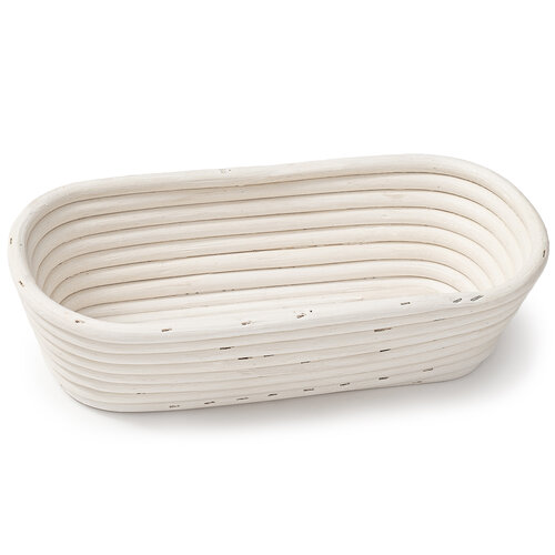 HOME ELEMENTS Coș oval cu inserție din țesătură,28 x 14 x 7,5 cm