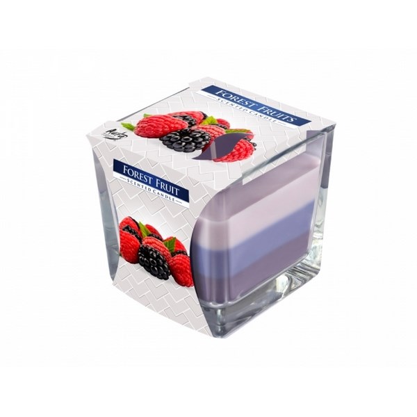 Sviečka v skle Dúha Lesné ovocie, 170 g