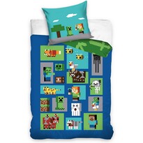 Lenjerie de pat pentru copii Minecraft Figure, 140 x 200 cm, 70 x 90 cm