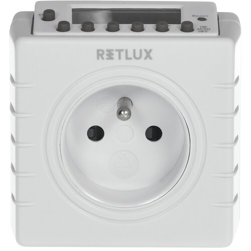 Retlux RST 14DIN Digitálny časový spínač, 16 programov