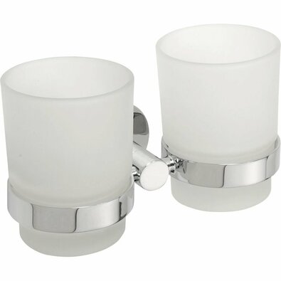SAPHO XR902 X-Round dupla pohártartó, ezüst