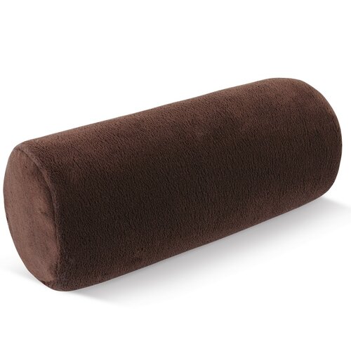 Bellatex Nackenkissen Zylindrisch micro dunkelbraun, 15 x 35 cm