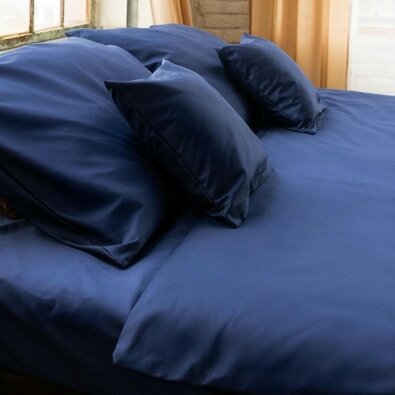 Lenjerie de pat antialergică nanoSPACE® Nanocotton® albastru, 140 x 220 cm, 70 x 90 cm