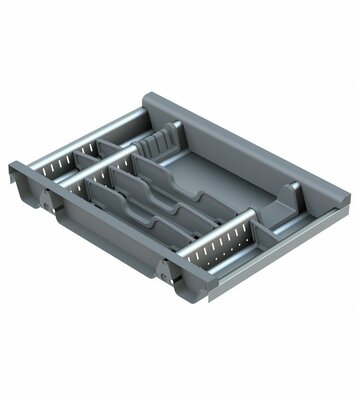 Elletipi Flexo Schubladenorganizer 40 cm, Edelstahl