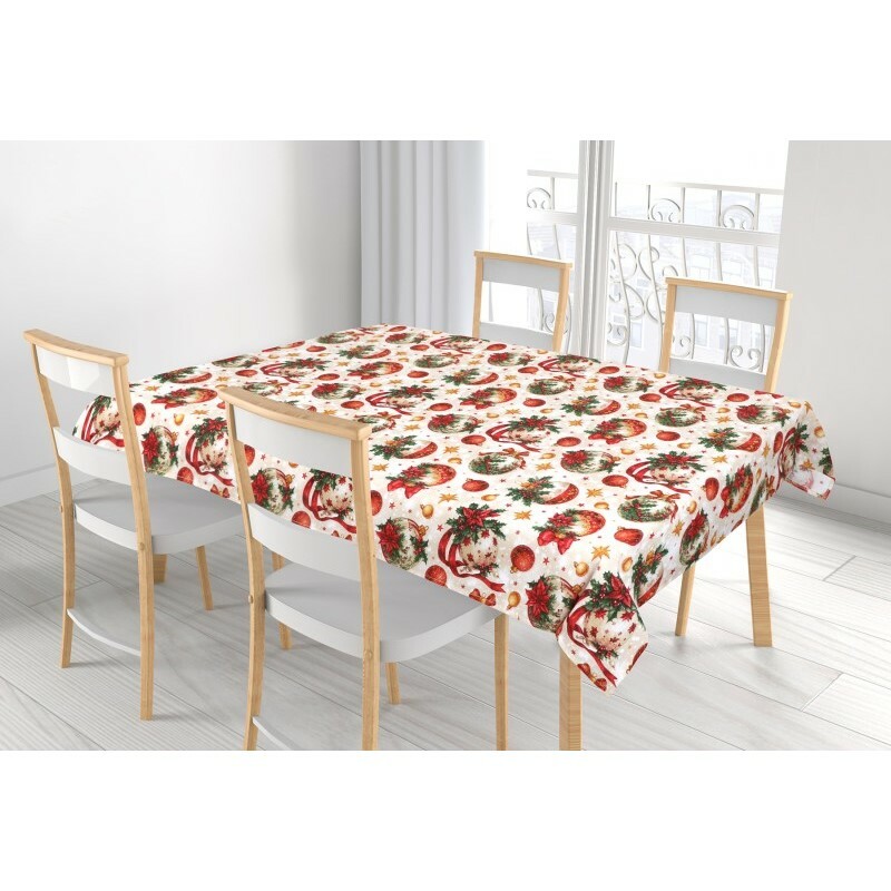 Bellatex Obrus Świąteczne ozdoby, 120 x 140 cm, 120 x 140 cm