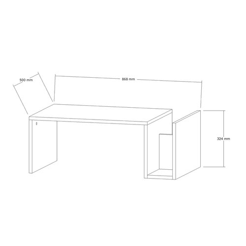 Măsuță de conferință Memo Freesia Marble