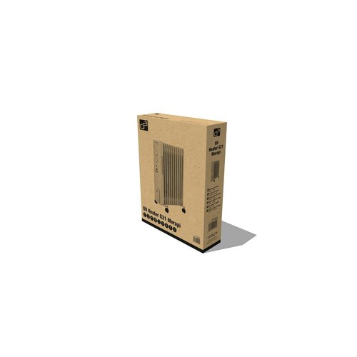 G21 Olejový radiátor Merapi, 11 žeber, 2500 W, černá