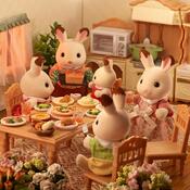Familie de iepurași Sylvanian Families "ciocolată", noi