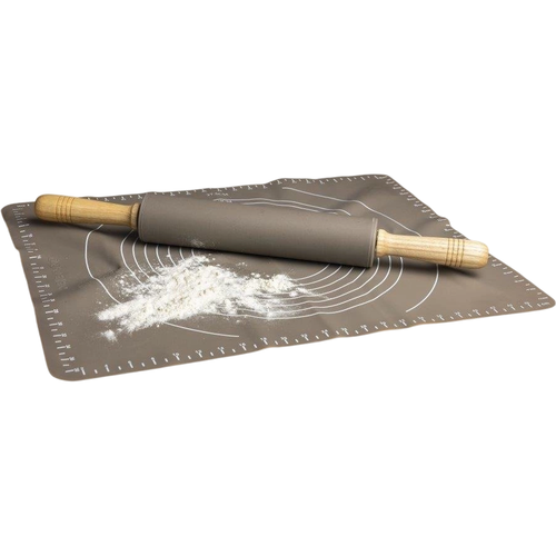 Florina Silikonowy wałek do ciasta Anide, szary