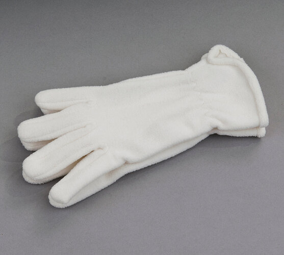 Set fleece rukavice a šál Karpet 5686/7, smotanová