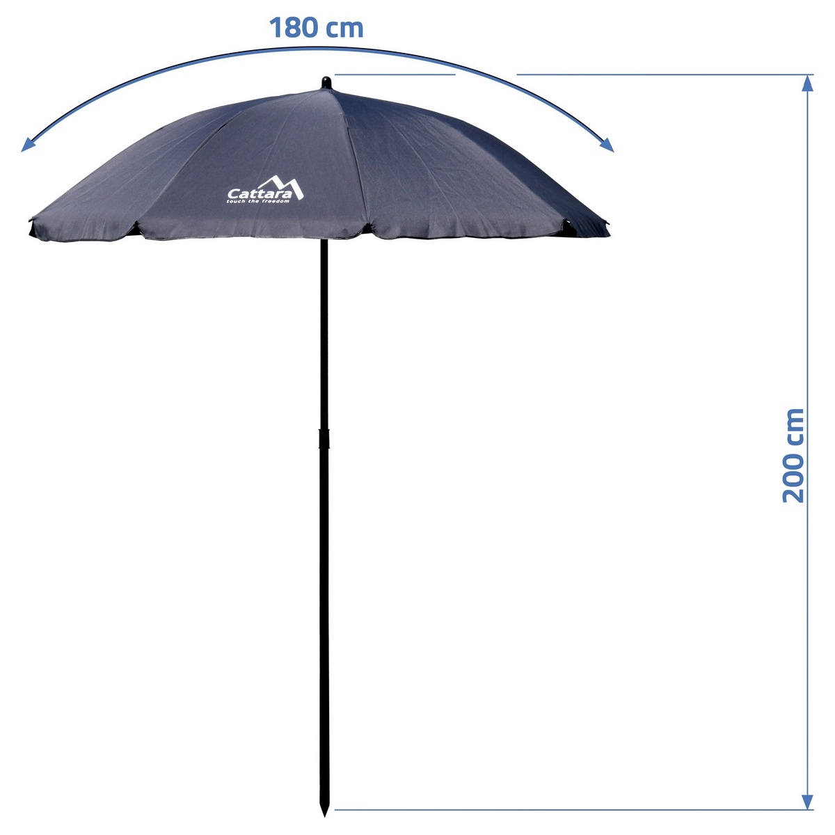 Cattara Parasol składany Terst, śr. 180 cm