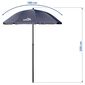 Parasol pliabil Cattara Trieste, diametru 180 cm