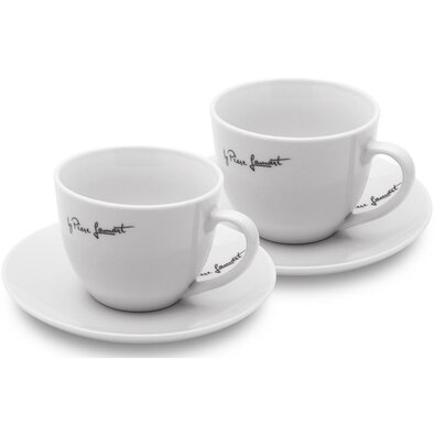 Lamart LT9207 Set de 2 cești și farfurioare Kafee,300 ml