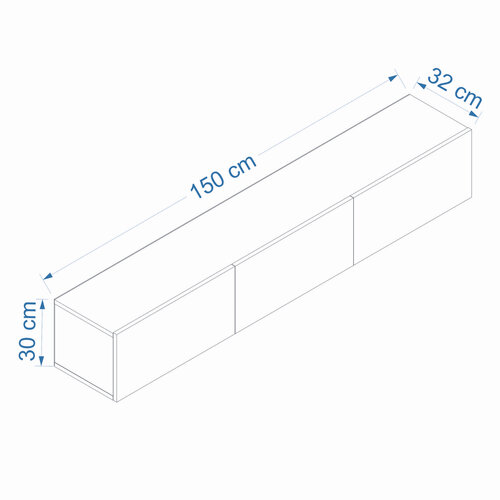TV-Lowboard West Anthracite