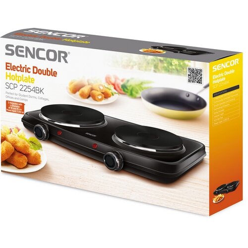 Sencor SCP 2254BK dvouplotýnkový vařič, černá