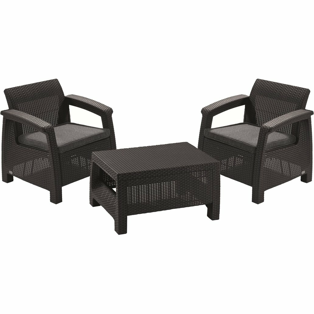 Keter Corfu WEEKEND grafitová záhradná sada