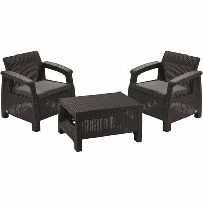 Keter Corfu WEEKEND kerti szett, grafit