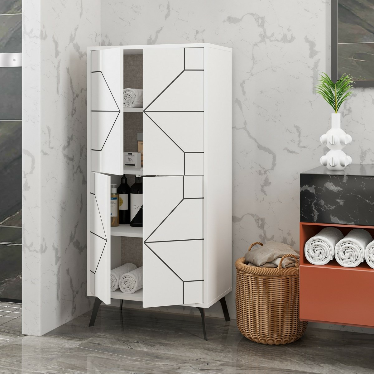 Skrinka Dune White