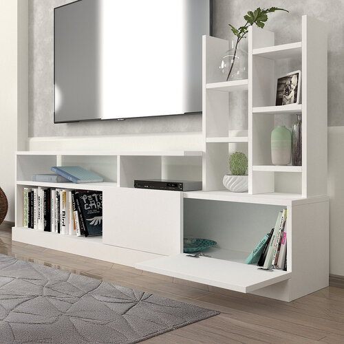 Stolik TV Dolunay White