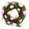 Veľkonočný veniec s vajíčkami ružová, pr. 30 cm