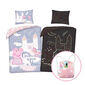 Detské bavlnené obliečky Peppa Pig svietiace, 140 x 200 cm, 70 x 90 cm + darček zadarmo