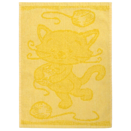 Prosop copii Cat yellow, 30 x 50 cm