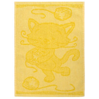 Babyhandtuch Cat yellow, 30 x 50 cmgelb ,