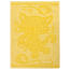 Detský uterák Cat yellow, 30 x 50 cm