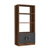 Knihovna Voma Anthracite and Walnut