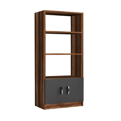 Knihovna Voma Anthracite and Walnut