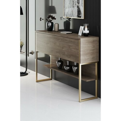 Comoda Luxe Walnut și Auriu