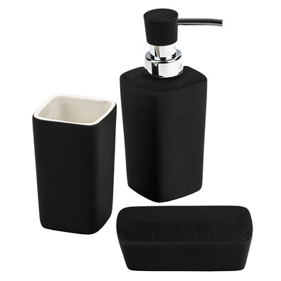 Zestaw łazienkowy Gomma Nero