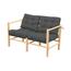 Gartenbank Double, anthrazit