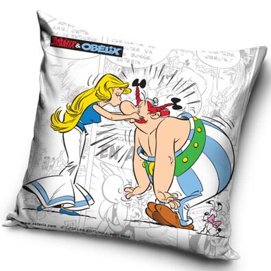 Perniţă Asterix şi Obelix Kiss, 40 x 40 cm