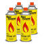 Alpen Camping Gaskartusche 400 ml, 4 Stückgelb ,