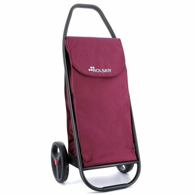 Rolser Geantă de cumpărături pe roți Com MF 8Black Tube, burgundy