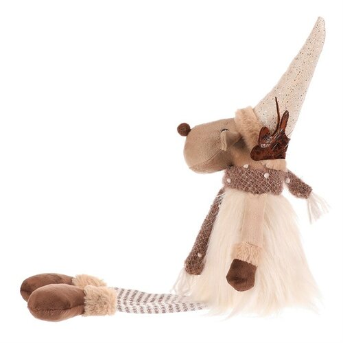 Ozdoby świąteczne Wiszące nogi, wys. 54 cm,beżowo-brązowe