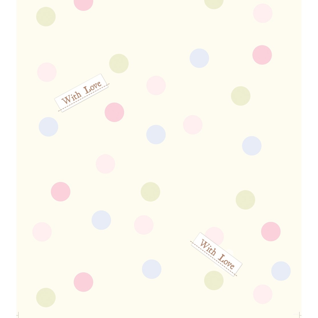 AG Art Detská fototapeta Dots with love, 53 x 1005 cm