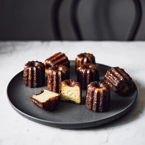 De Buyer 1856.21D Silikonform Mini Canelés, 20 Stück