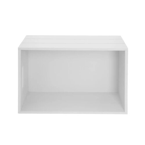 Cutie din lemn Orion, albă, 26 x 16 x 11 cmalb,