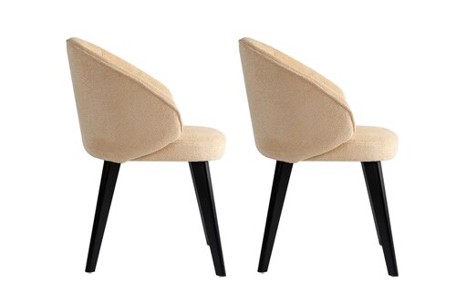 Set de scaune de sufragerie Bentley Beige andBlack, 2 buc.