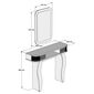 Dekorativer Tisch Damla White