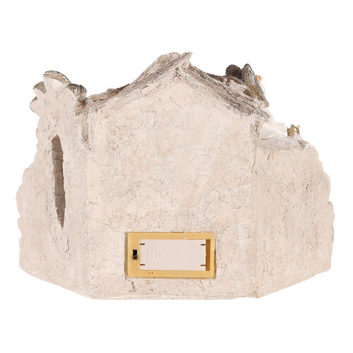 Božična dekoracija Betlém z LED osvetlitvijo,poliresi n, 20 cm