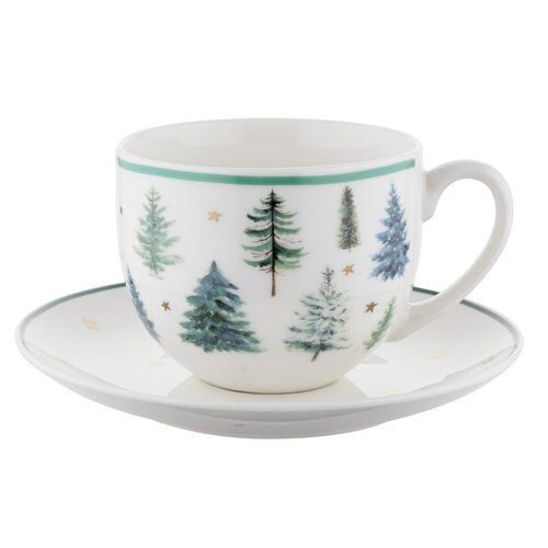 Florina Tasse und Untertasse Winterland, 240 ml