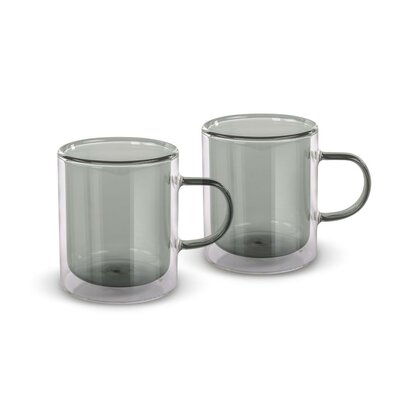 Lamart LT9121 Set din 2 piese de pahare Tea Vaso,350 ml, negru