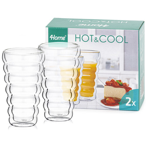 4Home Thermo pohár Bubble Hot&Cool 310 ml, 2 db