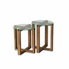 Komplet stranskih mizic Amalfi Walnut, 2 kos
